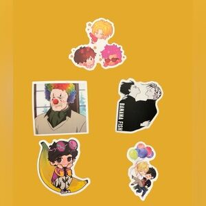 Banana Fish stickers (5)